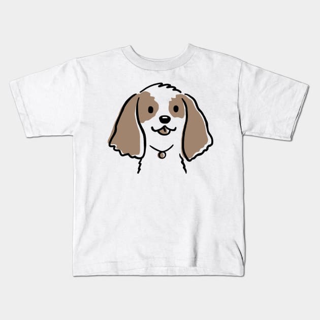 Cocker Spaniel Cartoon Dog Kids T-Shirt by Coffee Squirrel